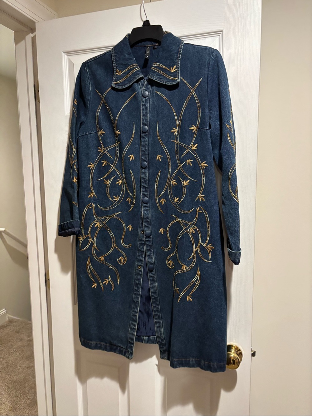 Embroidered Denim & Beaded Jacket